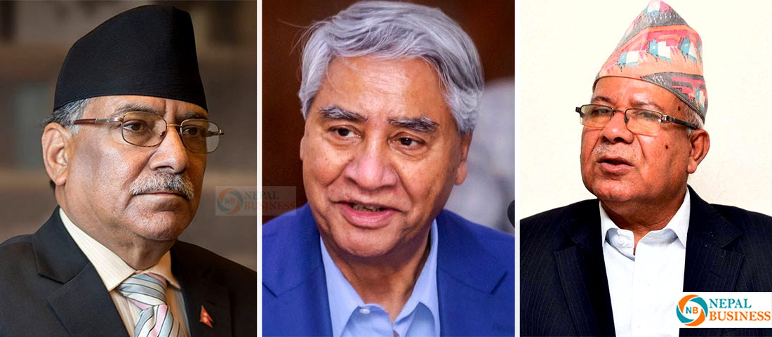 प्रधानमन्त्री देउवा, प्रचण्ड र नेपालबीच भेटवार्ता, के बिषयमा भयो छलफल ?