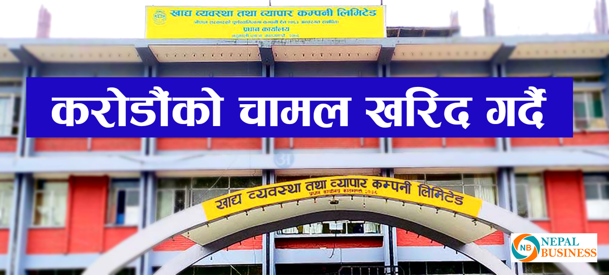 खाद्य कम्पनीले ९३ करोड १८ लाख बराबरको चामल खरिद गर्ने 