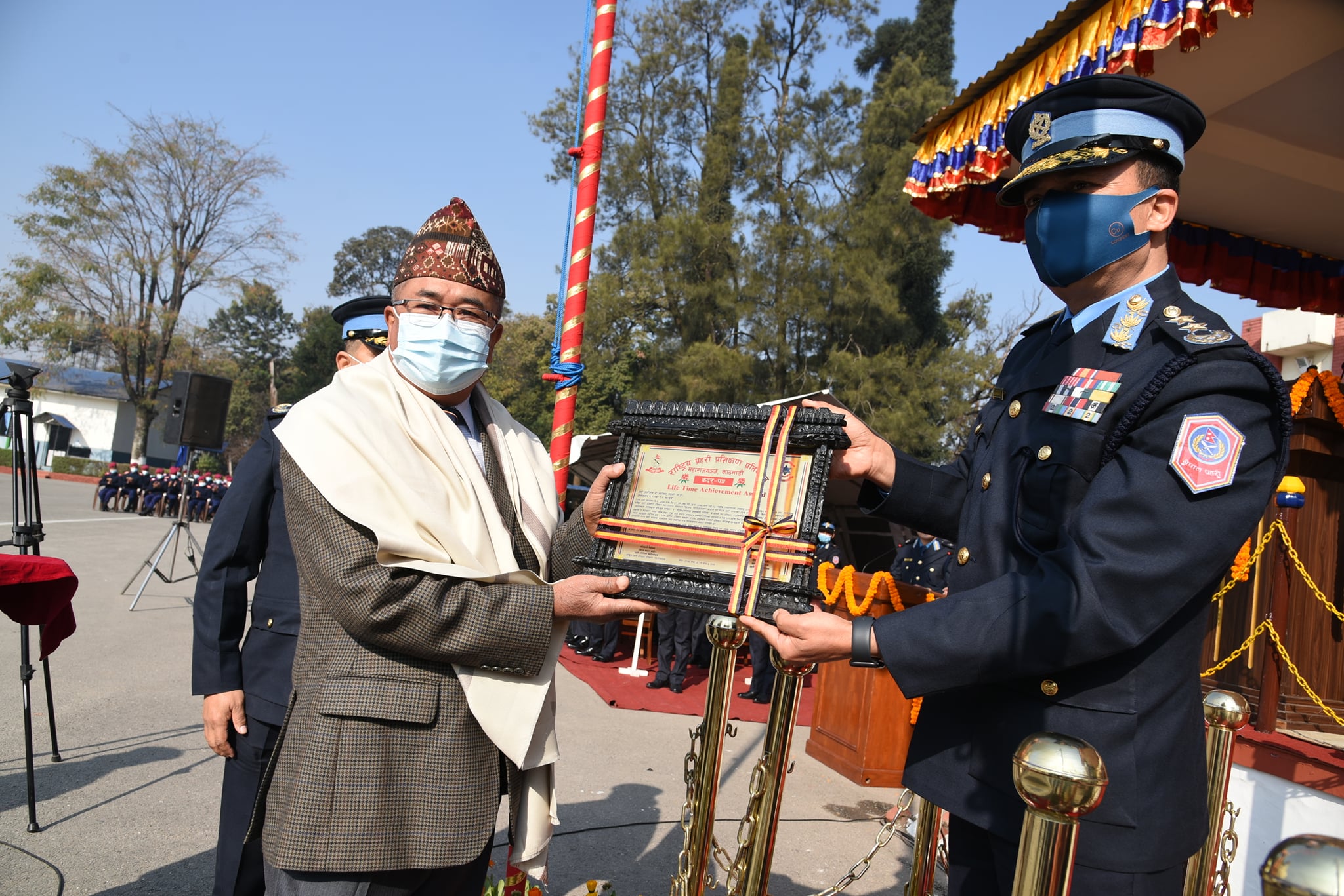 राष्ट्रिय प्रहरी प्रशिक्षण प्रतिष्ठानको ६६ औं बार्षिकोत्सवमा नेपालीलाई ‘लाइफ टाइम एचिभमेन्ट अवार्ड’
