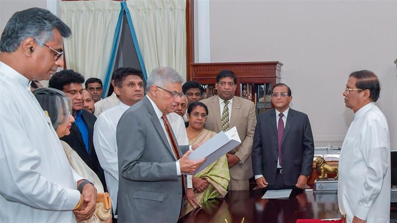 श्रीलंकाको नयाँ प्रधानमन्त्रीमा रनिल विक्रमासिंघे नियुक्त  हुँदै