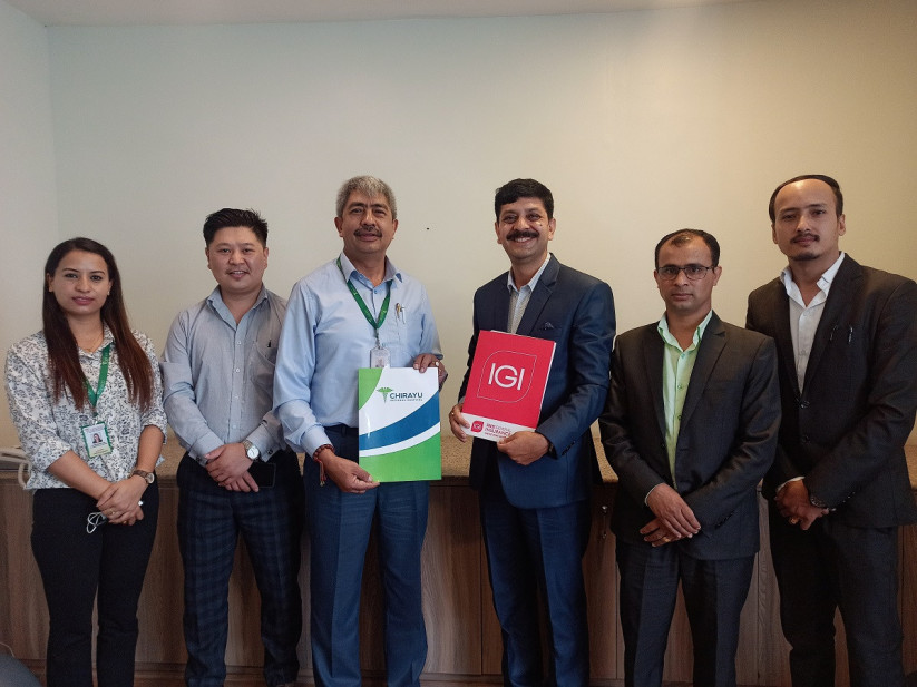 आइएमई जनरल इन्स्योरेन्स र चिरायु नेसनल हस्पिटलबीच सम्झौता