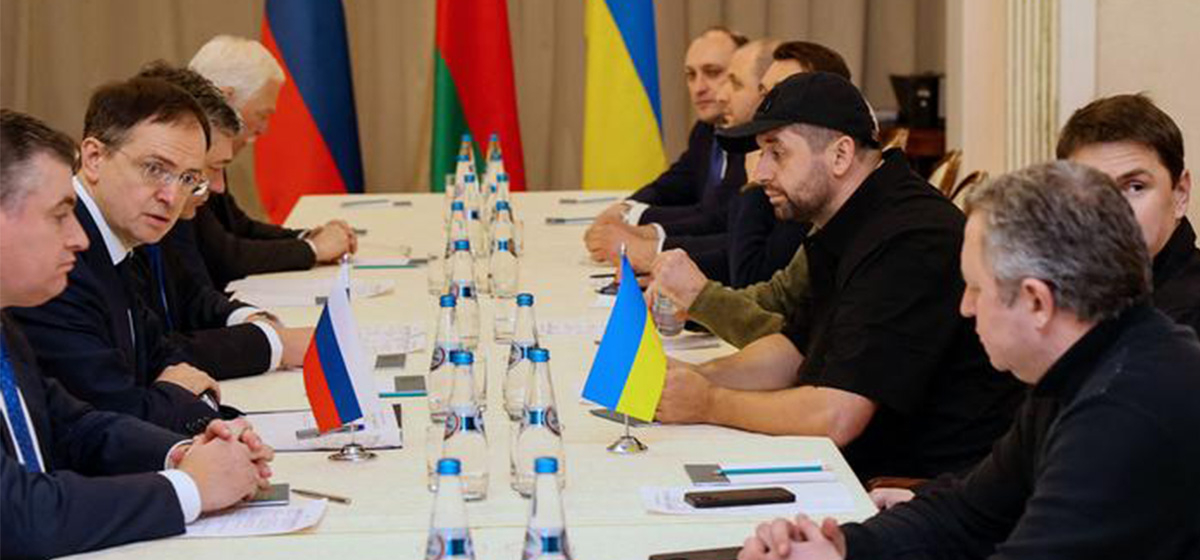 रुस र युक्रेनबीचको पहिलो चरणको वार्ता निष्कर्षविहीन