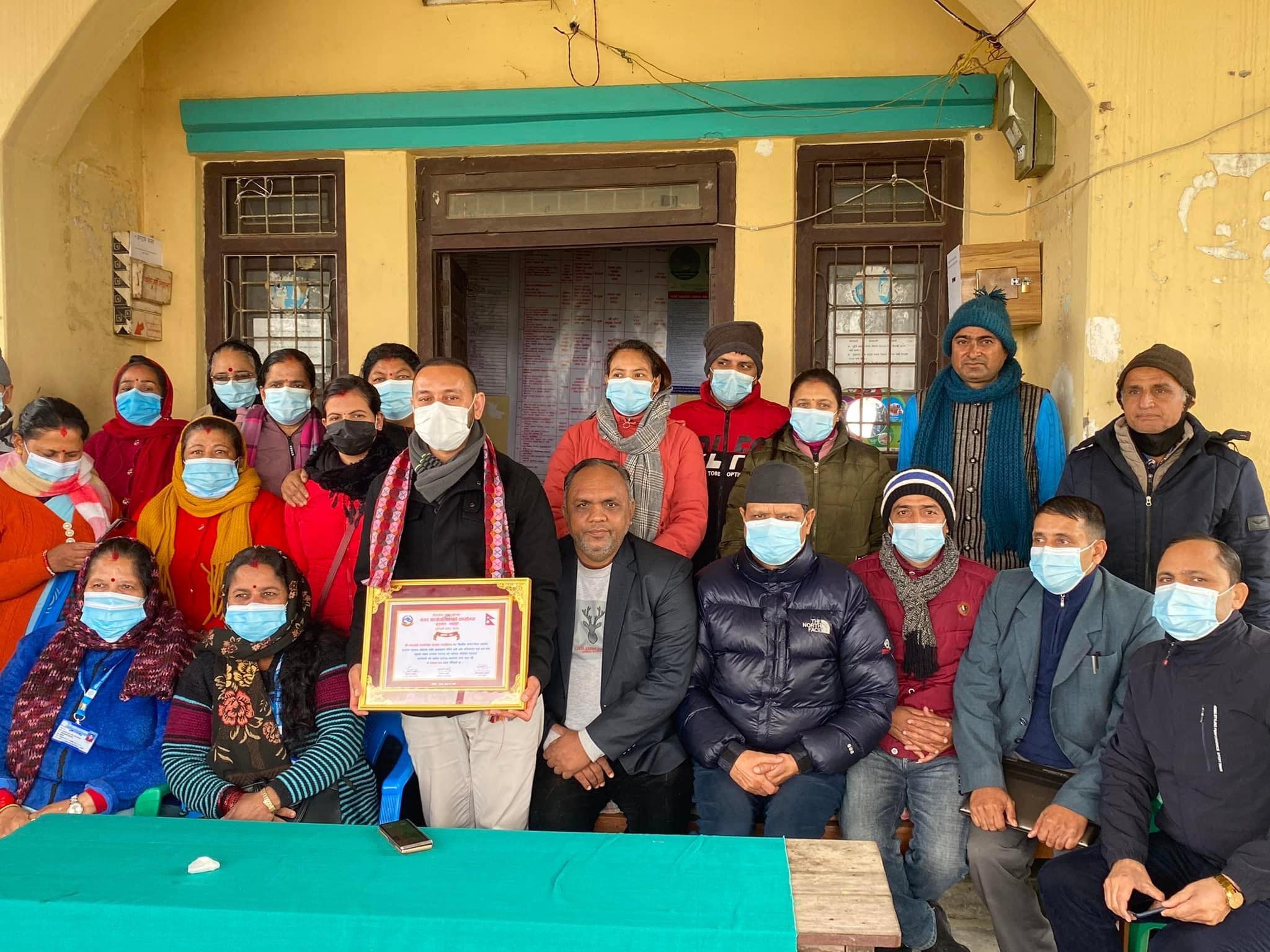 रुपन्देही सामाजिक सञ्जाल अष्ट्रेलियाद्धारा रुपन्देहीमा स्वास्थ्य सामग्री हस्तान्तरण 