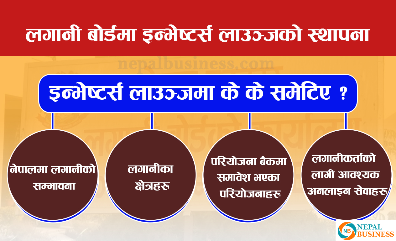 लगानी बोर्डमा इन्भेष्टर्स लाउञ्ज सञ्चालन