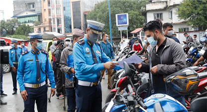 काठमाण्डौं उपत्यकामा एकैदिन ३ हजार ८ सय जना सवारी चालक कारवाहीमा 