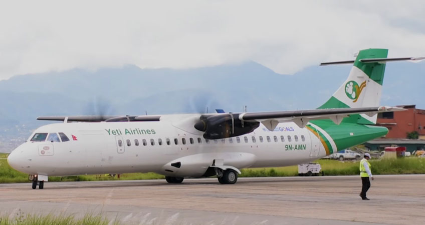 यति एयरलायन्सको २ अर्ब ७४ करोड ३० लाख रुपैयाँ आम्दानी