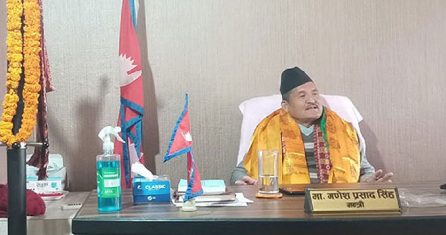 नलगाड जलविद्युत् आयोजनाको डीपीआर ३ महिनाभित्र सक्न मन्त्री सिंहको निर्देशन