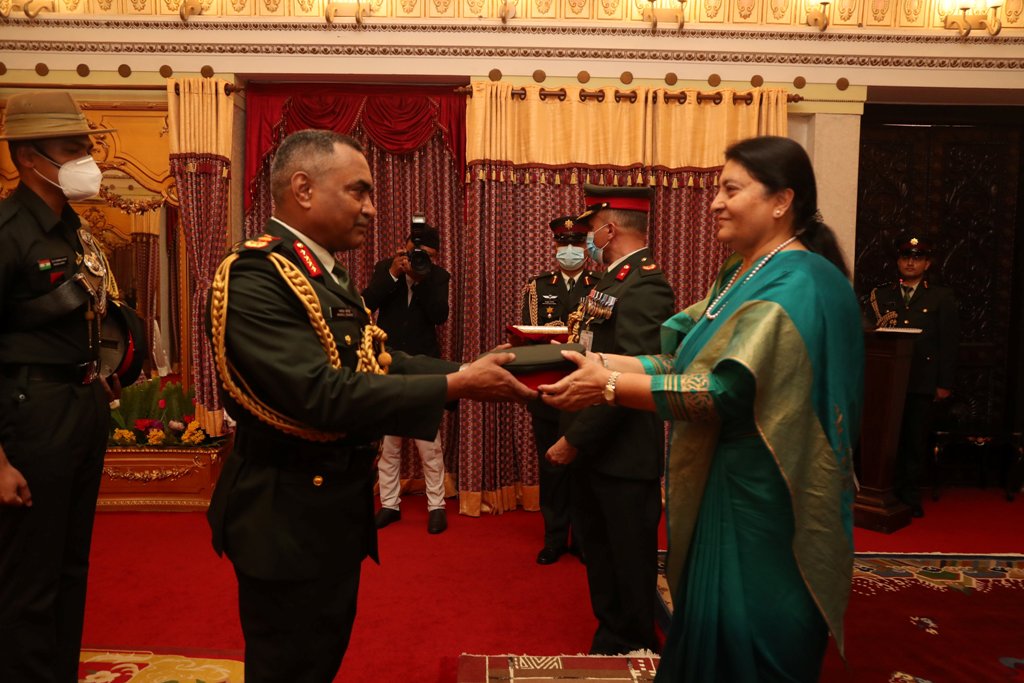 भारतीय सेनाध्यक्ष पाण्डेले पाए मानार्थ महारथी दर्जा, यस्तो छ योगदान...