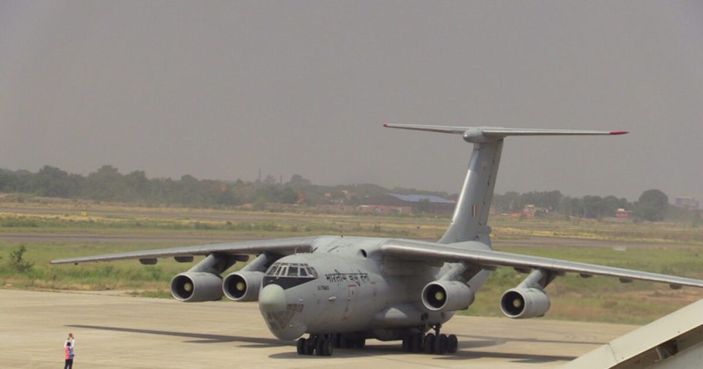 गौतमबुद्ध अन्तर्राष्ट्रिय विमानस्थलमा भारतीय वायु सेनाको विमान,   किन आयो सेनाको विमान ?