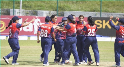 एसीसी महिला टी–२० च्याम्पियनसिपको दोस्रो खेलमा नेपाल विजय