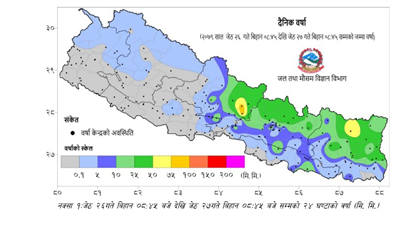 यसपाली विपद्जन्य घटनाबाट २० लाख मानिस प्रभावित हुने