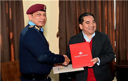 नेपाल प्रहरी र प्रभु बैंकबीच छात्रवृत्ति अक्षय कोष स्थापनाका लागि सम्झौता